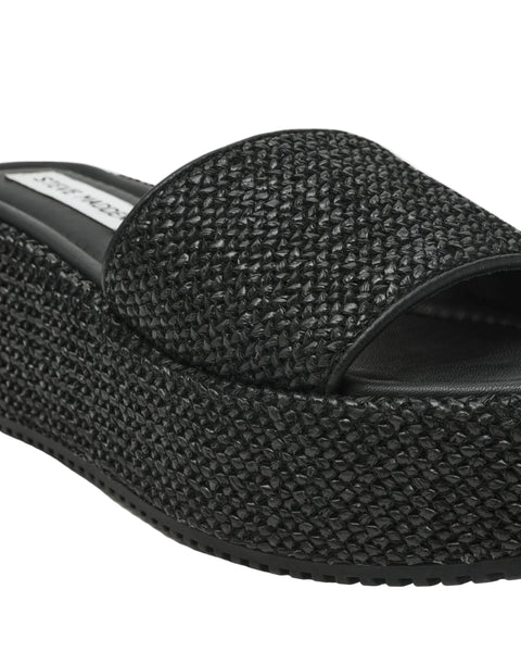 סטיב מאד - כפכפי פלטפורמה DECOR בשחור