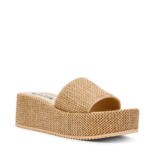 סטיב מאד - כפכפי פלטפורמה DECOR בגוון טבעי