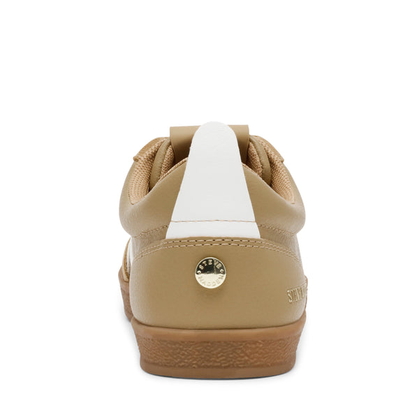 סטיב מאד - סניקרס זמש לנשים DEGREE בקאמל לבן