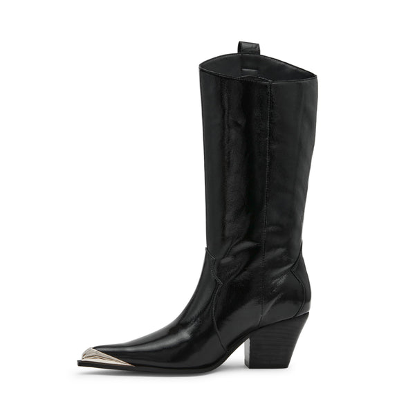 סטיב מאד - מגפי בוקרים מעור DESIERTO בשחור