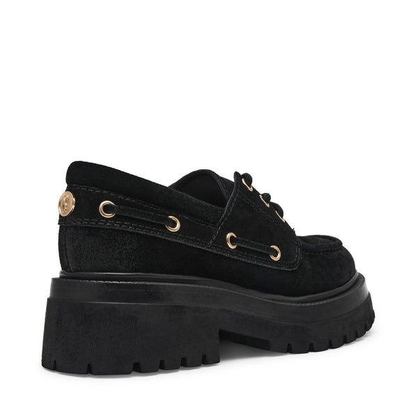 סטיב מאד - נעלי מוקסין זמש לנשים DETROIT בשחור