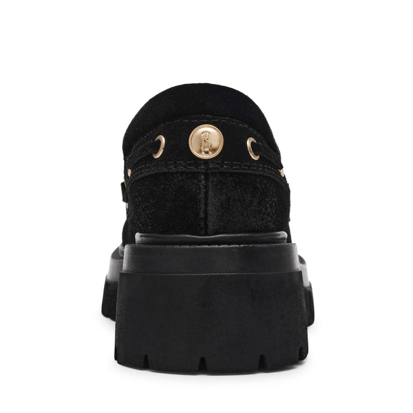 סטיב מאד - נעלי מוקסין זמש לנשים DETROIT בשחור