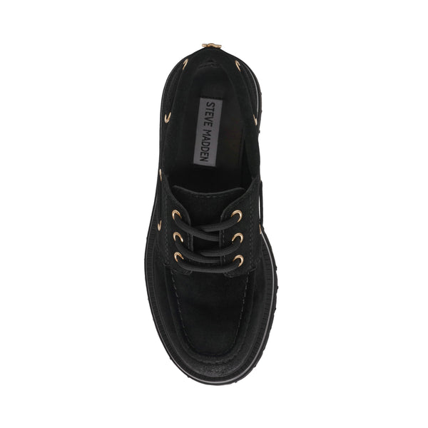 סטיב מאד - נעלי מוקסין זמש לנשים DETROIT בשחור