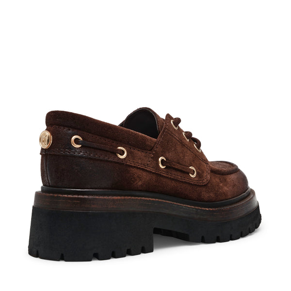 סטיב מאד - נעלי מוקסין זמש לנשים DETROIT בחום