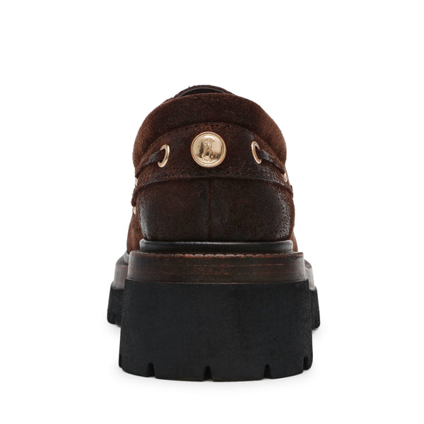 סטיב מאד - נעלי מוקסין זמש לנשים DETROIT בחום