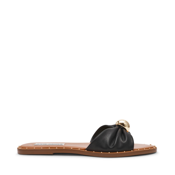 סטיב מאד - כפכפי שטוחים מעור לנשים DIPSY-CN בשחור