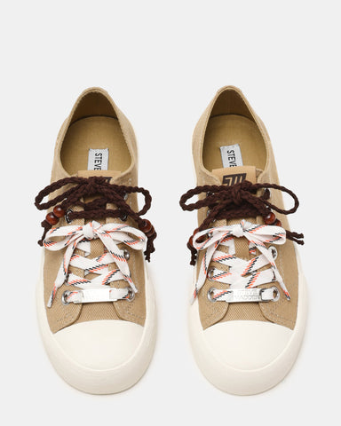 סניקרס לנשים DOUBLES בבז'