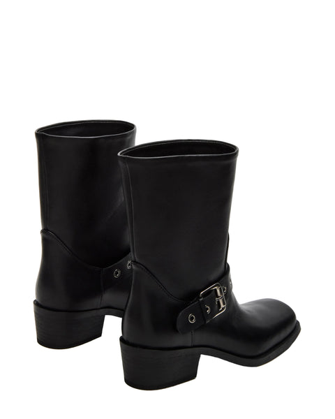 סטיב מאד - מגפוני בוקרים מעור לנשים DUSK בשחור