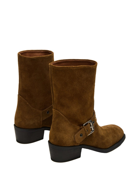 סטיב מאד - מגפוני בוקרים זמש לנשים DUSK בקאמל