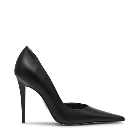 נעלי עקב סירה מעור ELLENOR בשחור