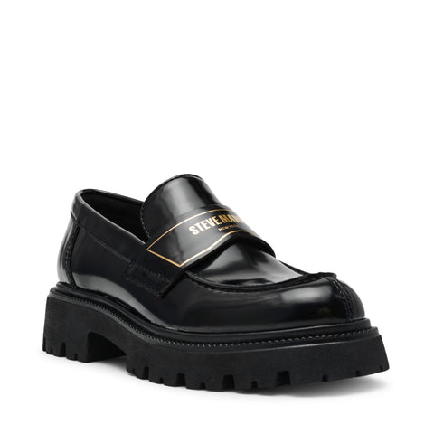 נעלי מוקסין מעור לנשים FILE-AWAY בשחור