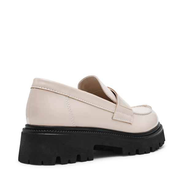 סטיב מאד - נעלי מוקסין מעור לנשים FILE-AWAY בגוון אבן