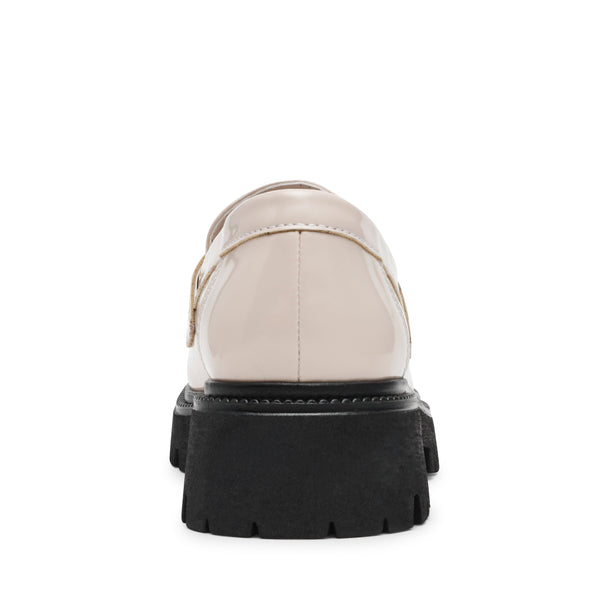 סטיב מאד - נעלי מוקסין מעור לנשים FILE-AWAY בגוון אבן