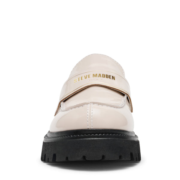 סטיב מאד - נעלי מוקסין מעור לנשים FILE-AWAY בגוון אבן