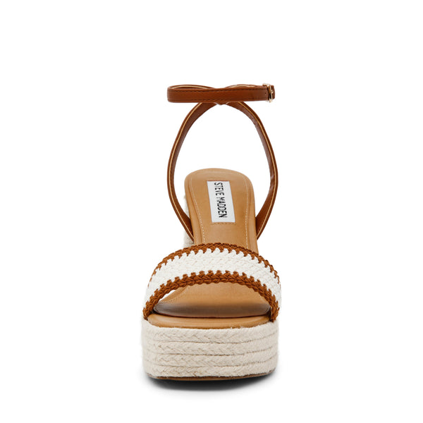 סטיב מאד - סנדלי עקב פלטפורמה FLORENCIA בקאמל אבן
