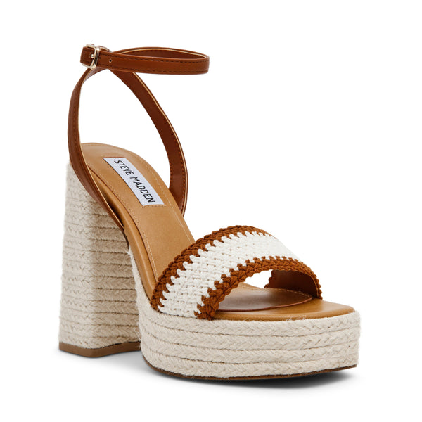 סטיב מאד - סנדלי עקב פלטפורמה FLORENCIA בקאמל אבן