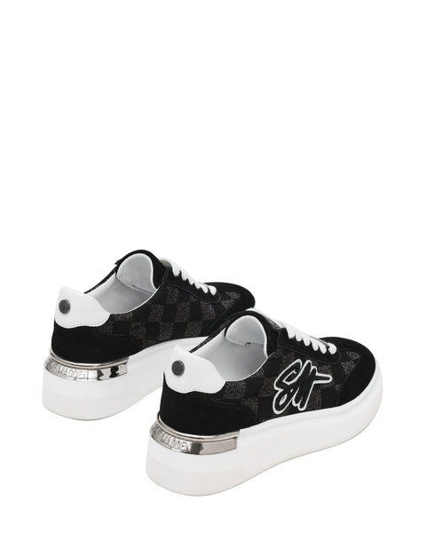 סטיב מאד - סניקרס לנשים GAMBLE בשחור לבן