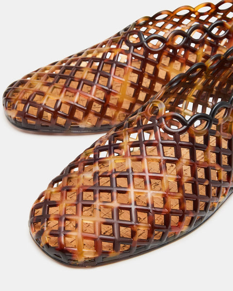 סטיב מאד - נעלי סירה שטוחות GROVE מנומר שקוף