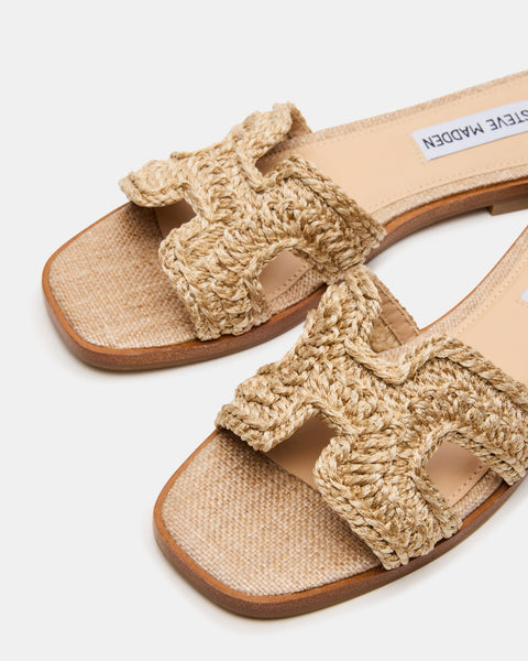 סטיב מאד - כפכפים שטוחים לנשים HADYN-RF בגוון טבעי