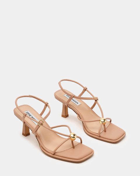 סטיב מאד - סנדלי עקב בינוני JACKPOTS בקאמל