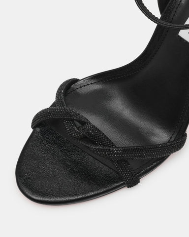 סנדלי עקב JEWELLS בשחור משובץ