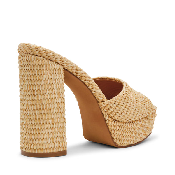 סטיב מאד - כפכפי עקב פלטפורמה JOEL בגוון טבעי