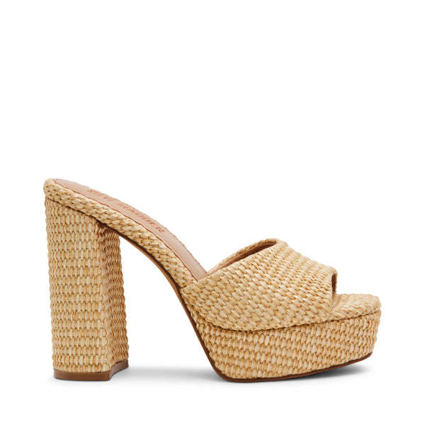 סטיב מאד - כפכפי עקב פלטפורמה JOEL בגוון טבעי