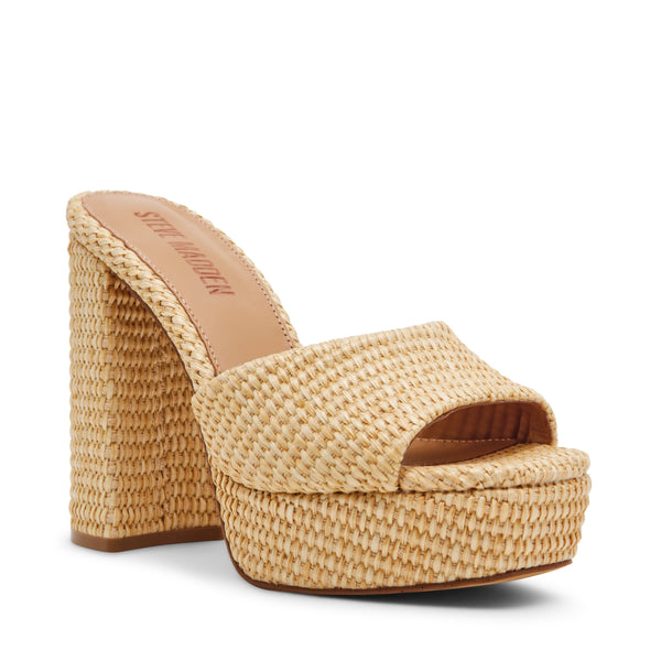 סטיב מאד - כפכפי עקב פלטפורמה JOEL בגוון טבעי