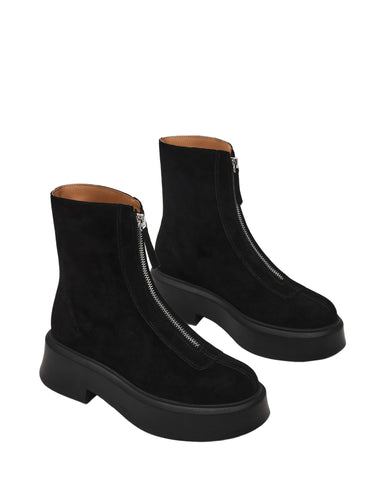 מגפוני זמש לנשים JONES בשחור