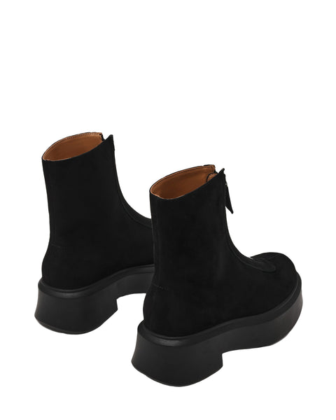 סטיב מאד - מגפוני זמש לנשים JONES בשחור