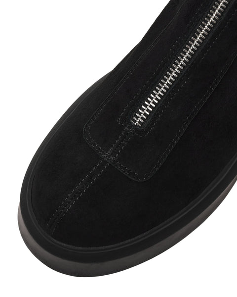 סטיב מאד - מגפוני זמש לנשים JONES בשחור