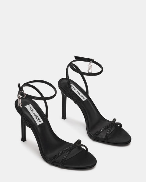 סטיב מאד - סנדלי עקב JYPSEY-CNR בשחור משובץ