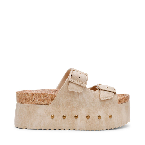 סטיב מאד - כפכפי פלטפורמה לנשים KALI-J בקאמל