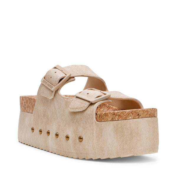 סטיב מאד - כפכפי פלטפורמה לנשים KALI-J בקאמל