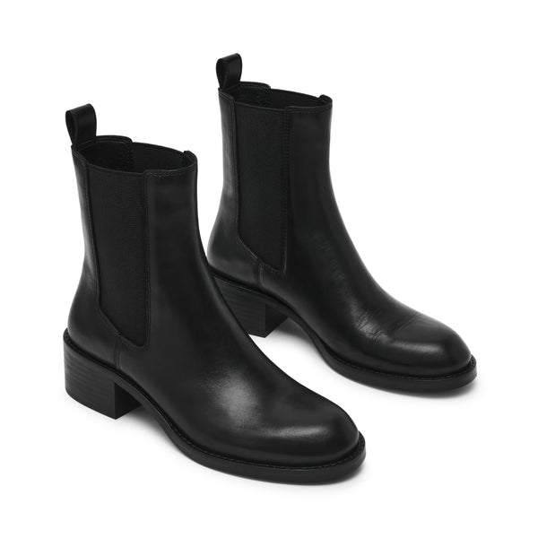 סטיב מאד - מגפוני צ'לסי מעור לנשים KINNEY בשחור