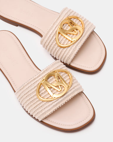 כפכפים שטוחים לנשים KORA בגוון אבן