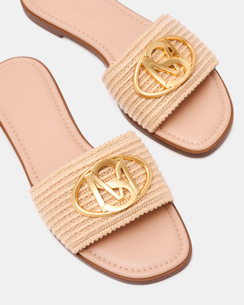 סטיב מאד - כפכפים שטוחים לנשים KORA בגוון טבעי