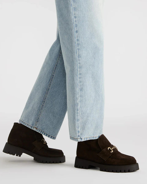 סטיב מאד - נעלי מוקסין גבוהות לנשים LEON בחום