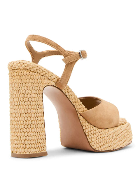 סטיב מאד - סנדלי עקב פלטפורמה LIANDRA-RF בקאמל