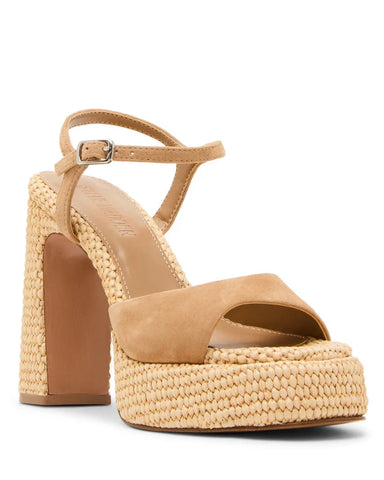 סנדלי עקב פלטפורמה LIANDRA-RF בקאמל