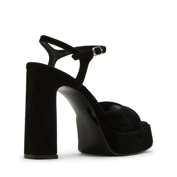 סטיב מאד - סנדלי עקב פלטפורמה מזמש LIANDRA בשחור