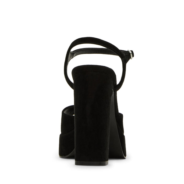 סטיב מאד - סנדלי עקב פלטפורמה מזמש LIANDRA בשחור