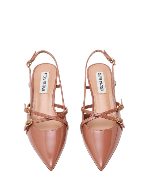 סטיב מאד - נעלי עקב סירה LINDALE בקאמל