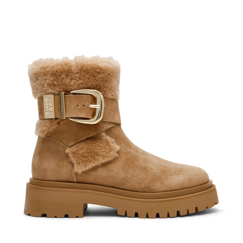 מגפוני זמש לנשים LODGE בקאמל