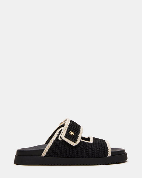 סטיב מאד - כפכפים שטוחים לנשים MAYSIE בשחור