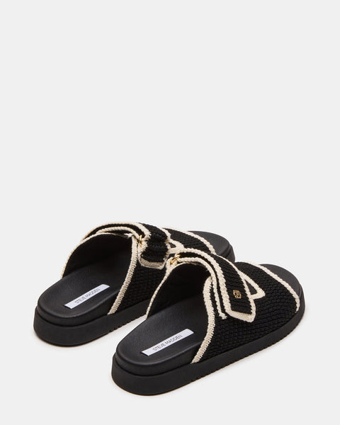 סטיב מאד - כפכפים שטוחים לנשים MAYSIE בשחור