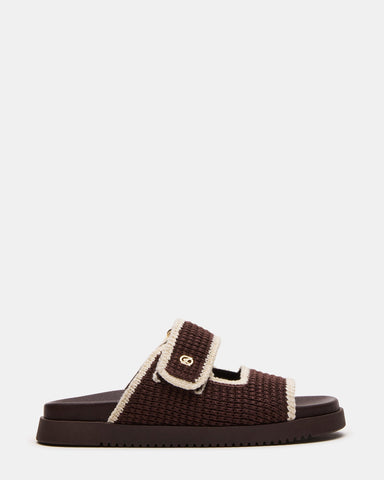 סנדלים שטוחים לנשים MAYSIE בחום