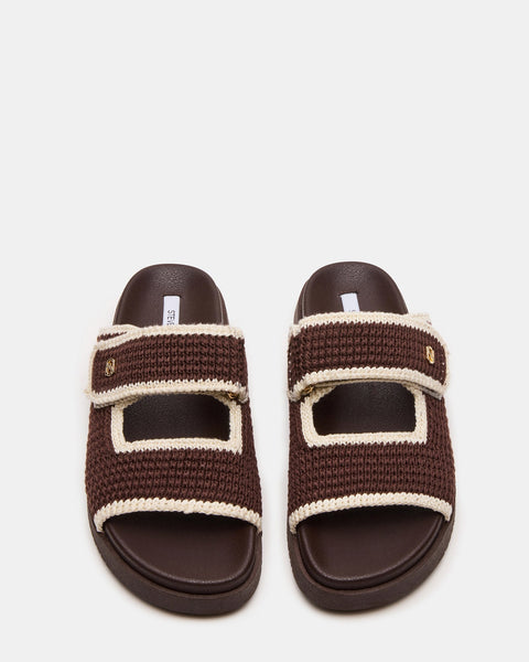 סטיב מאד - סנדלים שטוחים לנשים MAYSIE בחום