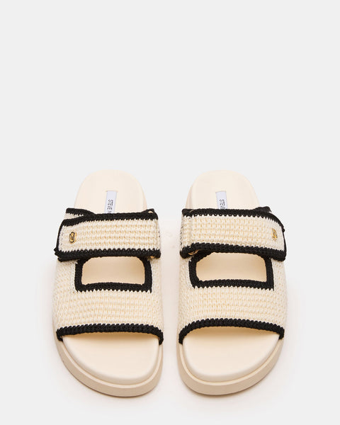 סטיב מאד - כפכפים שטוחים לנשים MAYSIE בגוון קרם