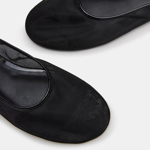 נעלי סירה שטוחות MEADOW-M בשחור שקוף